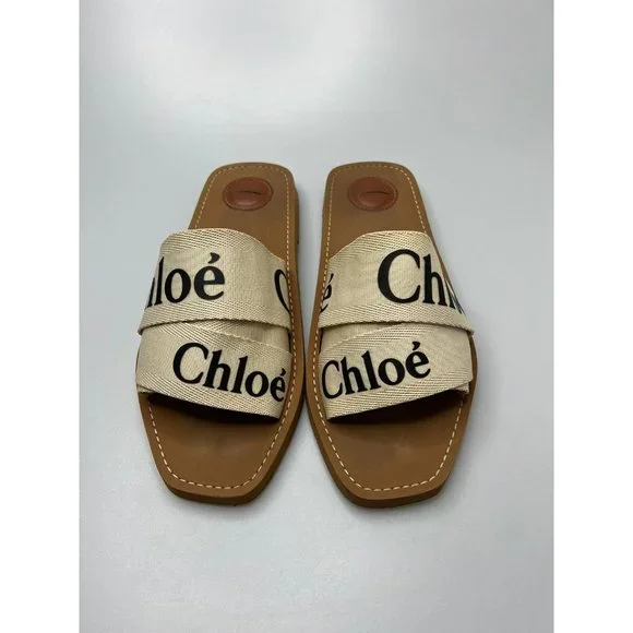 Chloé | Shoes | Chloe Woody Sandals White Womens Eu 4us 11